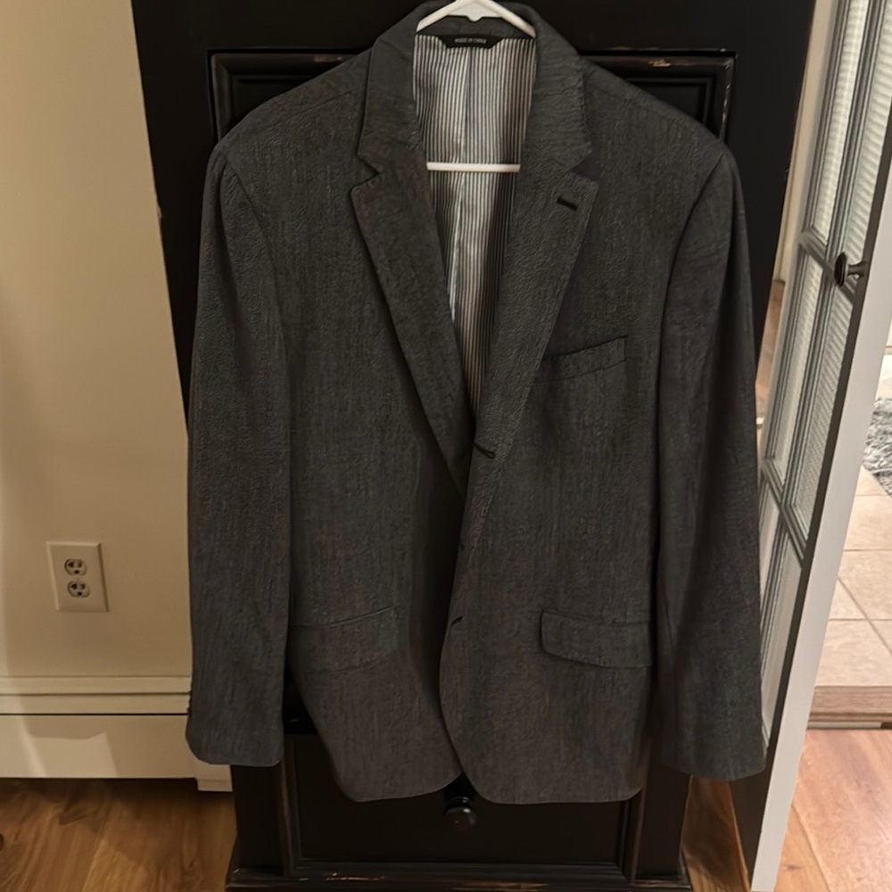 Banana Republic Gray Sport Coat with Classic Tailoring